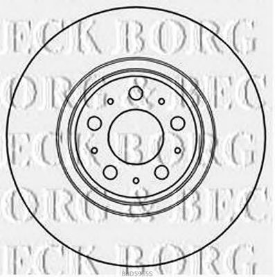 BORG & BECK bbd5955s -  Тормозной диск